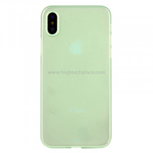 Pour iPhone X PP Housse de protection arrière (Mint Green) SP52MG2-20