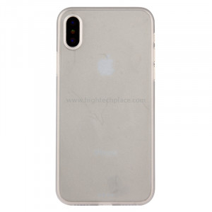 Pour iPhone X PP Housse de protection arrière (blanc) SP452W8-20