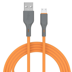 Ivon CA78 2.4A Câble de données de chargement rapide USB micro USB, longueur: 1m (orange) SI724E1780-20