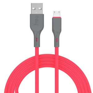 IVON CA78 2.4A Câble de données de chargement rapide USB micro USB, longueur: 1m (rouge) SI724R1370-20