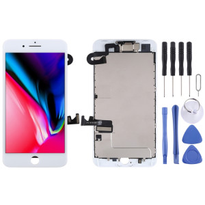 L'écran LCD et le numériseur complet comprennent une caméra frontale pour iPhone 8 Plus (blanc) SH273W1765-20