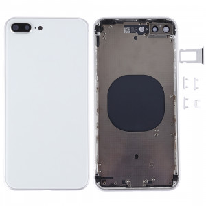 Couverture de logement arrière pour iPhone 8 Plus (blanc) SC22WL1908-20