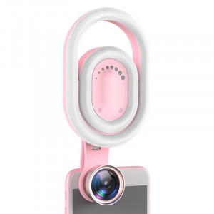 Lumière de remplissage pour lentille grand angle Live Beauty HD pour téléphone mobile (rose) SH632F317-20