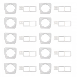 10 Ensembles iPartsBuy pour iPhone 8 Plus Lunette de caméra de face avant + Support de retenue de capteur S173201553-20