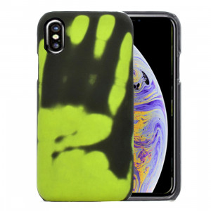 Housse de protection arrière pour décoloration du capteur thermique pour iPhone XS Max (vert) SH021G737-20