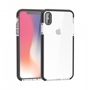 Etui en TPU souple très transparent pour iPhone XS Max (noir) SH085B534-20