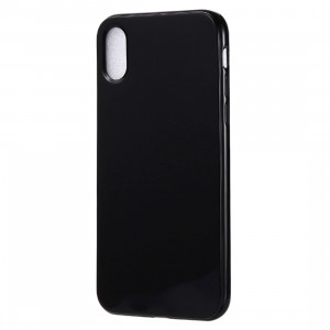 Etui TPU Candy Color pour iPhone XS Max (Noir) SH318B565-20