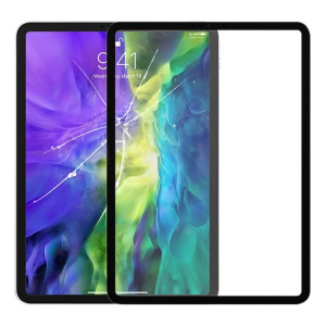 Lentille en verre externe de l'écran avant pour iPad Pro 11 pouces (2020) (noir) SH227B1127-20