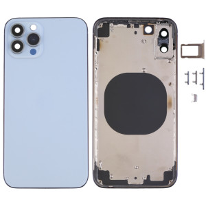 Couvercle de boîtier arrière avec apparence imitation d'IP13 Pro pour iPhone X (bleu) SH66LL924-20