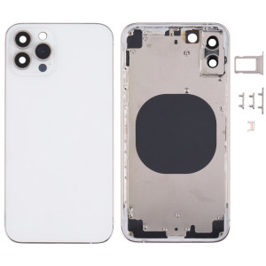 Couvercle de boîtier arrière avec apparence imitation d'IP13 Pro pour iPhone X (blanc) SH66WL165-20