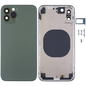 Couvercle de boîtier arrière avec apparence imitation d'IP13 Pro pour iPhone X (vert) SH71GL513-20