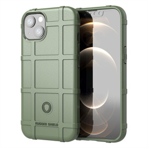 Bouclier robuste Couverture complète Coque TPU antichoc pour iPhone 13 (Vert) SH801G1472-20