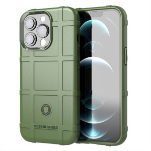Bouclier robuste Couverture complète Coque TPU antichoc pour iPhone 13 Pro (Vert) SH803G734-20
