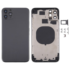 Couvercle arrière du boîtier avec plateau de la carte SIM, touches latérales et objectif de la caméra pour iPhone 11 Pro Max (gris) SH11HL1940-20