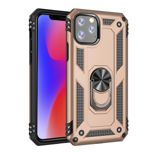 Étui de protection Armor TPU + PC pour iPhone 11 Pro Max, avec support de rotation à 360 degrés (Or) SH748J87-20