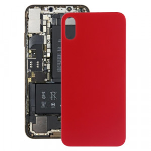 Cache arrière de la batterie avec adhésif pour iPhone XS Max (rouge) SH30RL1753-20