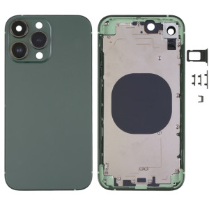 Cadre givré Housse de boîtier au dos avec l'apparence imitation d'IP13 Pro pour iPhone XR (Vert) SH64GL662-20