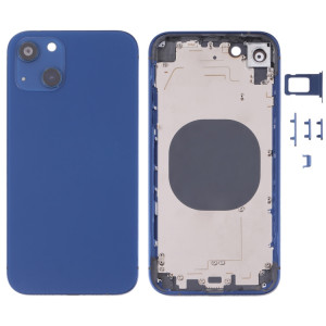 Couvercle de boîtier arrière avec apparence imitation d'IP13 pour iPhone XR (bleu) SH71LL162-20