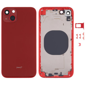 Couvercle de boîtier arrière avec imitation apparence de IP13 pour iPhone XR (rouge) SH71RL1504-20