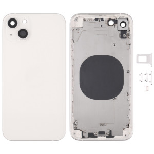 Couvercle de boîtier arrière avec apparence imitation d'IP13 pour iPhone XR (blanc) SH71WL1578-20