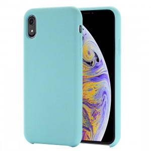 Étui de protection en silicone liquide à couverture intégrale à quatre coins pour iPhone XR 6,1 pouces (vert) SH098G167-20