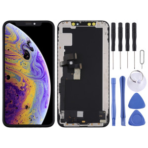 Assemblage complet de l'écran LCD et du numériseur en matériau OLED dur pour iPhone XS (noir) SH396B408-20