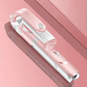 XT-09 Trépied de pôle multifonction en direct avec retardateur Bluetooth mobile (rose) SH585F905-20