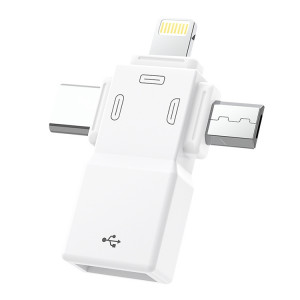 Adaptateur USB 2.0 à 8 broches + USB-C / Type-C + Micro USB OTG SH57231121-20