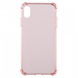 Coque en TPU transparente anti-chute de 0,75 mm pour iPhone XR 6,1 pouces (rose) SH941F1847-20