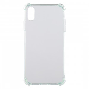 Coque en TPU transparente anti-chute de 0,75 mm pour iPhone XR 6,1 pouces (vert) SH941G1961-20
