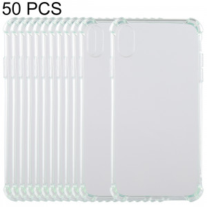 50 PCS Coque en TPU transparente anti-chute de 0,75 mm pour iPhone XR 6,1 pouces (vert) SH41GF1133-20