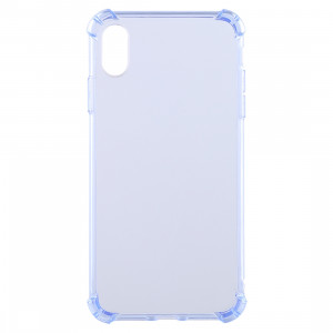 Coque en TPU transparente anti-chute de 0,75 mm pour iPhone XR 6,1 pouces (bleu) SH941L619-20
