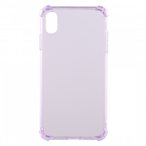 Coque en TPU transparente anti-goutte de 0,75 mm pour iPhone XR 6,1 pouces (violet) SH941P1004-20