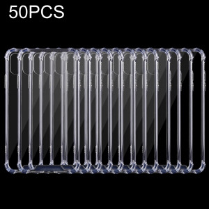 50 PCS Coque en TPU transparente anti-chute de 0,75 mm pour iPhone XR 6,1 pouces (Transparent) SH41TF1577-20