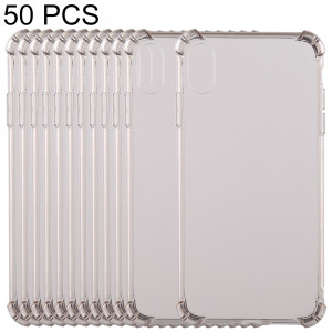 Etui en TPU transparent à l'épreuve des gouttes de 50 PCS de 0,75 mm pour iPhone XR 6,1 pouces (marron) SH41ZF1646-20