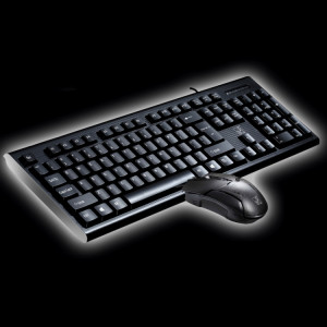 ZGB Q9 1600 DPI Professionnel Filaire Filaire Texture Bureau Clavier + Kit Souris Optique (Noir) SH381B198-20