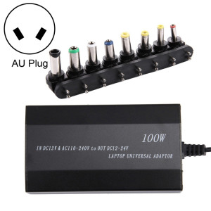 Ordinateur portable Power Power 100W Universal Charger avec chargeur de voiture et adaptateur électrique AC et 8 adaptateurs électriques et 1 port USB pour Samsung, Sony, Asus, Acer, IBM, HP, Dell, AU Plug SH53AU20-20