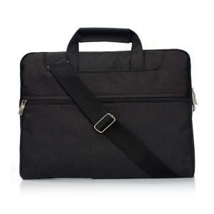 Portable Un sac à bandoulière portable Zipper épaule, pour 11,6 pouces et ci-dessous Macbook, Samsung, Lenovo, Sony, DELL Alienware, CHUWI, ASUS, HP (Noir) SP401B1488-20