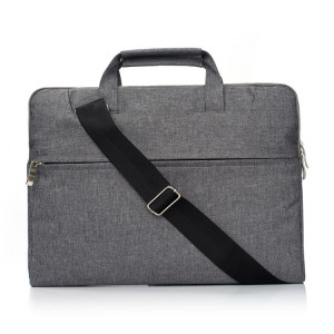 Sac à bandoulière portable pour ordinateur portable, une épaule, pour 11,6 pouces et ci-dessous Macbook, Samsung, Lenovo, Sony, DELL Alienware, CHUWI, ASUS, HP (gris) SS401H1836-20