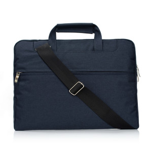 Portable Un sac à bandoulière portable Zipper épaule, pour 15,4 pouces et ci-dessous Macbook, Samsung, Lenovo, Sony, DELL Alienware, CHUWI, ASUS, HP (bleu foncé) SP005D436-20