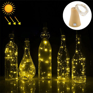 1m lumière de fil de cuivre blanc chaud fil de cuivre, 10 LED SMD 0603 lampe décorative de fée avec bouchon de bouteille, 5v DC SH76WW380-20
