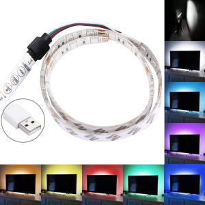 Lumière de corde de TV de 50cm 3W USB, époxy IP65 imperméable 30 LED 5050 SMD avec le câble de commutateur prolongé de 1m et le contrôleur manuel, large: 10mm (lumière colorée) SH73CL928-20