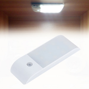 PIR Capteur de mouvement du corps humain Lumière blanche LED Night Light, 1W 12 LED 240 LM Charge USB, Distance du capteur: 3m, DC 5V SH71WL168-20