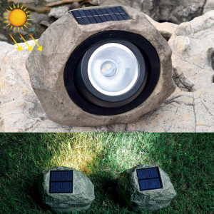 Lampe de pelouse de jardin extérieure étanche IP65 de lumière LED du projecteur en pierre simulée à énergie solaire SH0986534-20