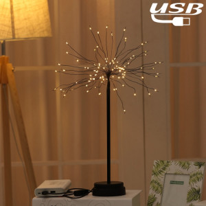 100 LED pissenlit fil de cuivre lampe de table décoration créative chevet veilleuse cadeau, alimenté par USB (blanc chaud) SH07WW1532-20