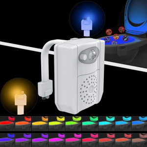 Capteur de mouvement PIR 16 couleurs + capteur de lumière Stérilisation UV Aromathérapie LED Lumière, Accueil WC Siège de salle de bain Veilleuse, DC 5V SH10461670-20