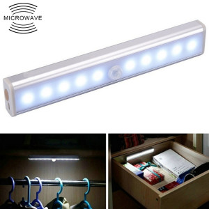 1.8W 10 LED lumière blanche grand écran capteur de corps humain intelligent lumière LED couloir armoire lumière, Version de chargement USB SH12241931-20