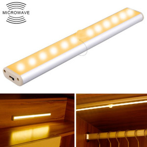 2W 12 LED blanc chaud grand écran capteur de corps humain intelligent lumière LED couloir armoire lumière, Version de chargement USB SH1230236-20