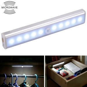 1.8W 10 LED lumière blanche grand écran capteur de corps humain intelligent lumière LED couloir armoire lumière, Version batterie SH12311335-20