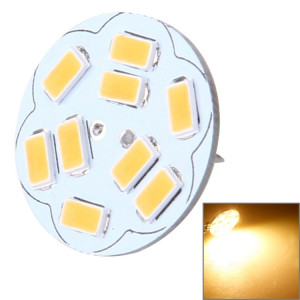G4 4W, blanc chaud, lumière décorative ronde pour 200LM 9 LED SMD 5730 pour décoration intérieure / extérieure, DC 12V, épingles dorsales SH12WW1789-20